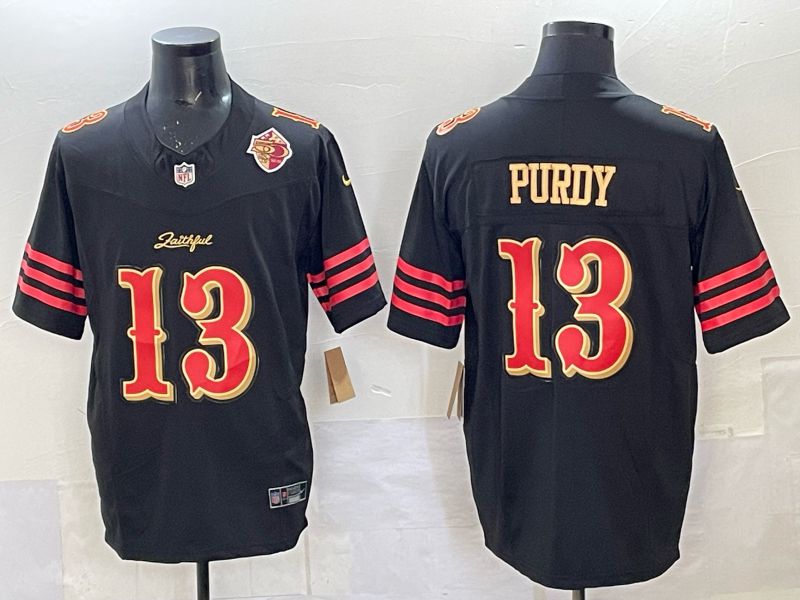 Men Nike San Francisco 49ers #13 Purdy black Limited NFL 2025 Jersey 0017